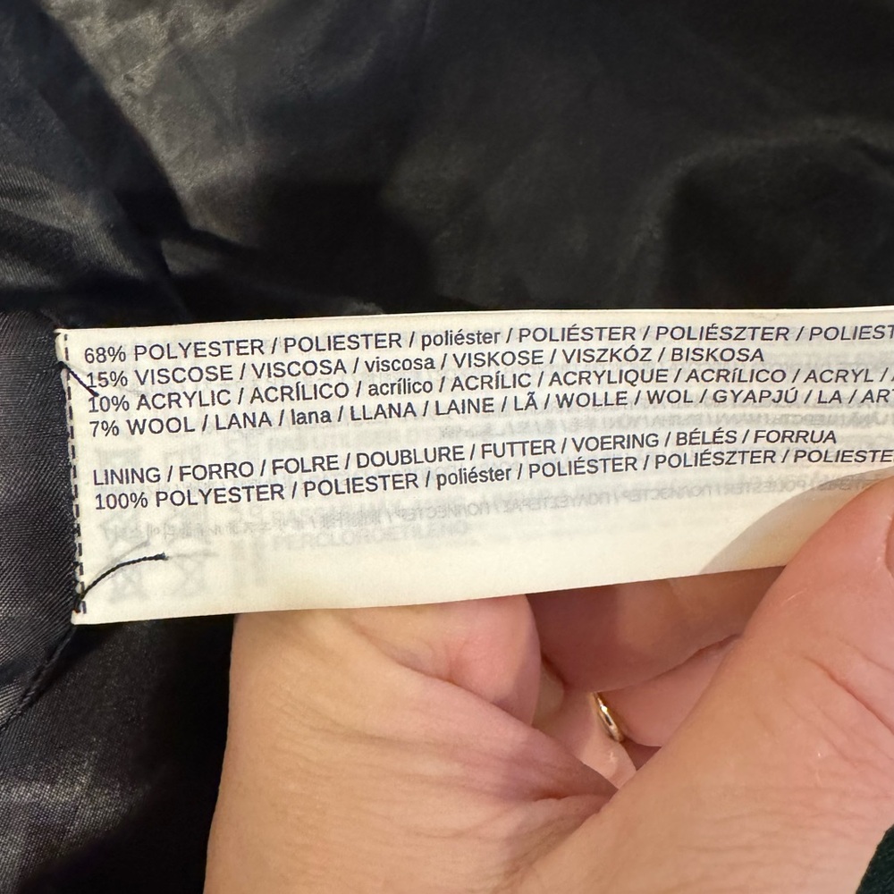 Mango | Checked Structured Coat, Oversized Fit Lo… - image 6